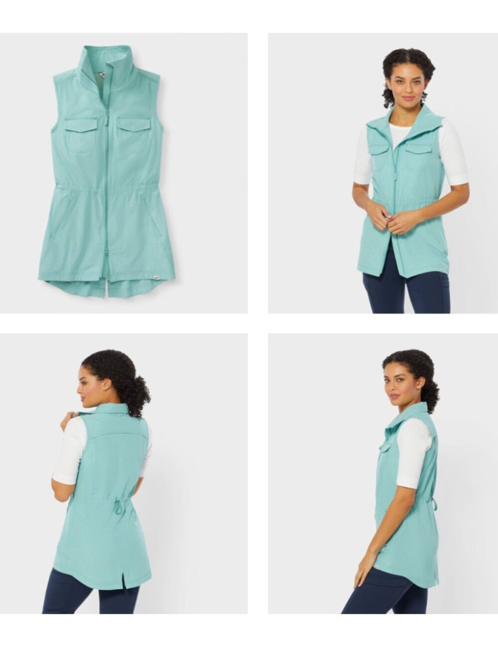 Duluth Trading Co. Women's Sol Survivor Sun Protection Tunic Vest Small SOLD OUT